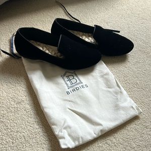 Birdies Black Velvet Flats